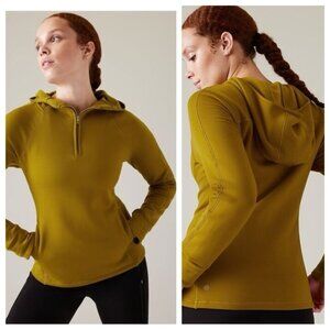 Athleta Altitude Polartec Half Zip Fleece Hoodie Size Medium